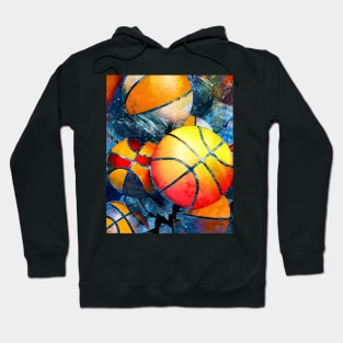 Basketball poster art print swoosh 121 - Basketball artwork - Basketball artist takumipak Hoodie